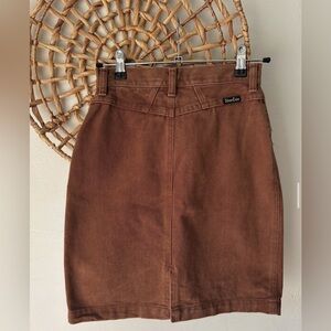 Wrangler Silverlake Brown Denim Skirt
